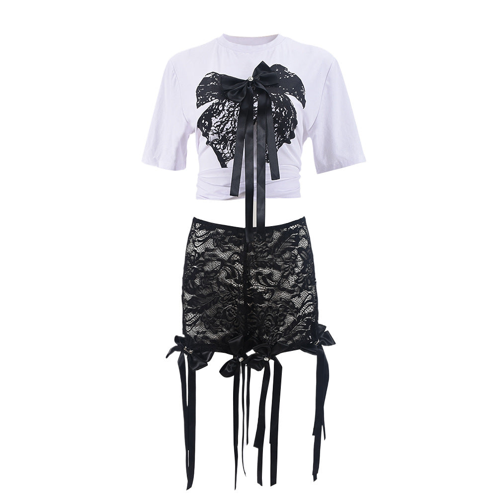 Women's Sexy Three-dimensional Butterfly Print Loose Lazy Suits