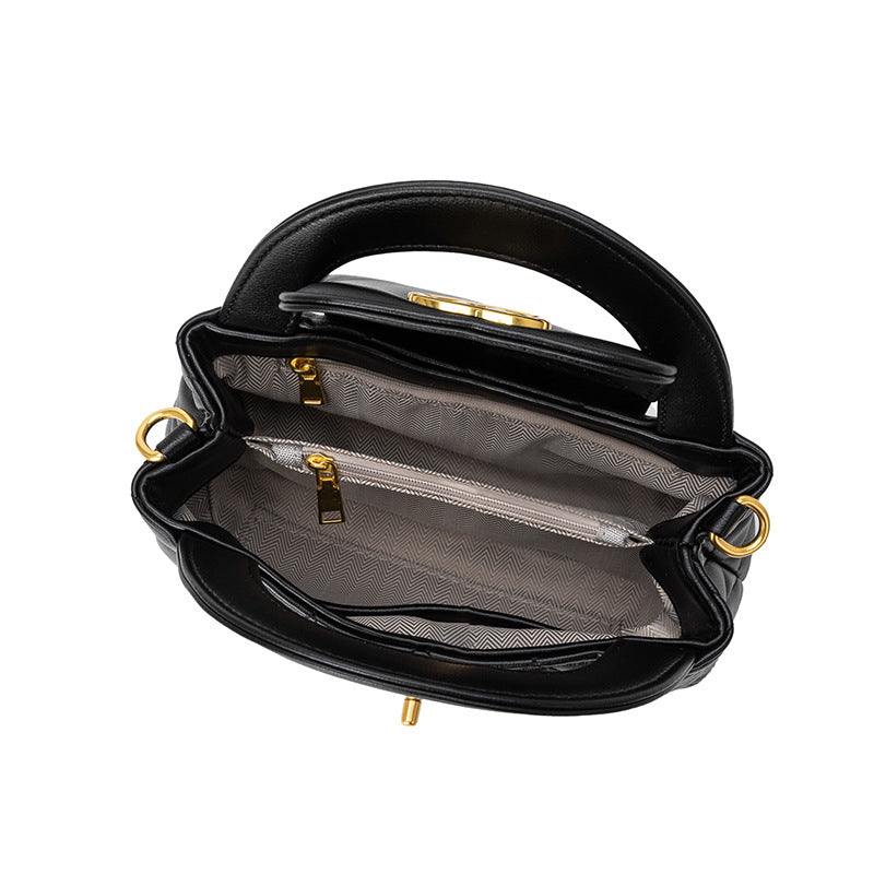 Style Kelly Fashion Genuine Leather Rhombus Women's Messenger Bag