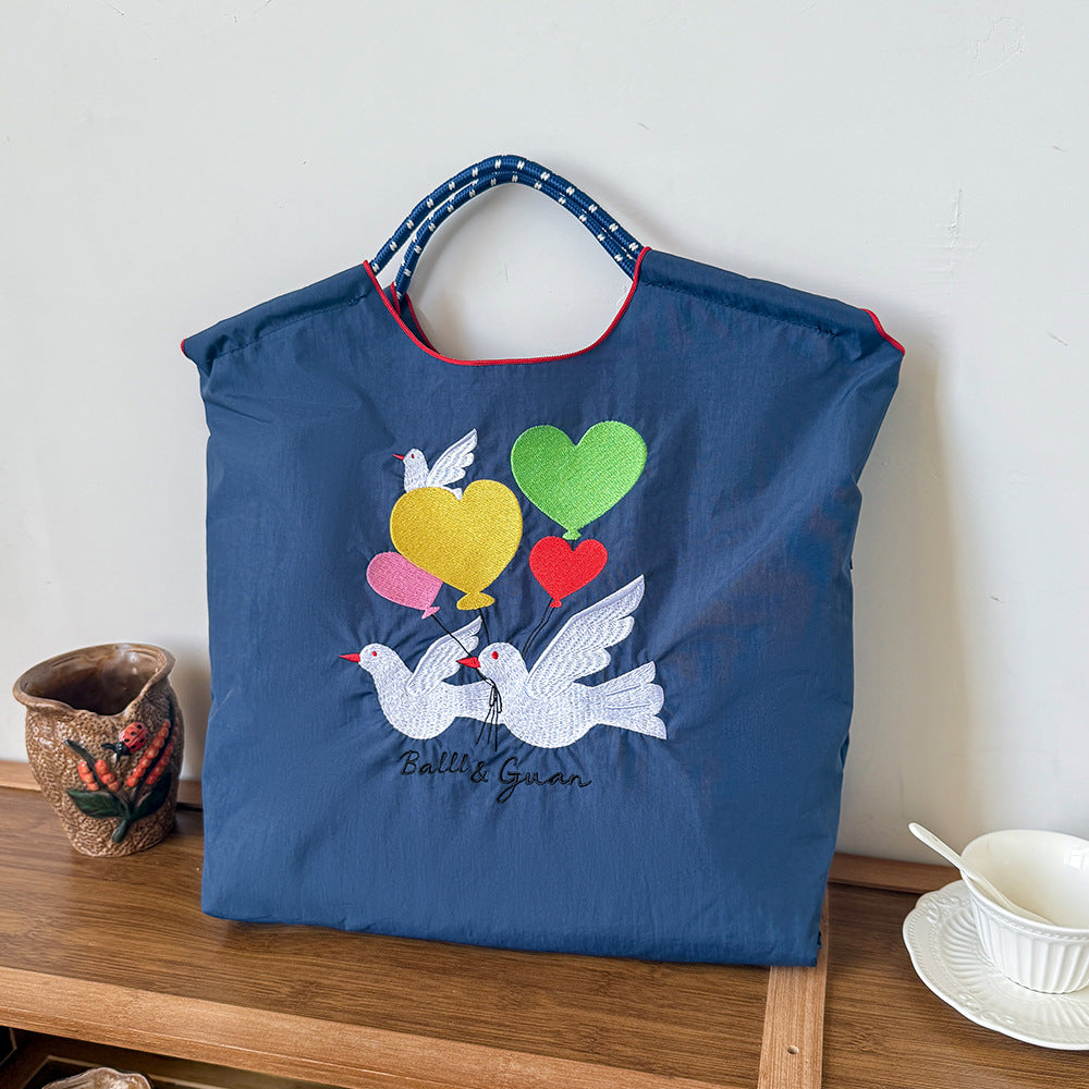 Style Embroidery Shopping Niche Ten Thousand Needle Bags