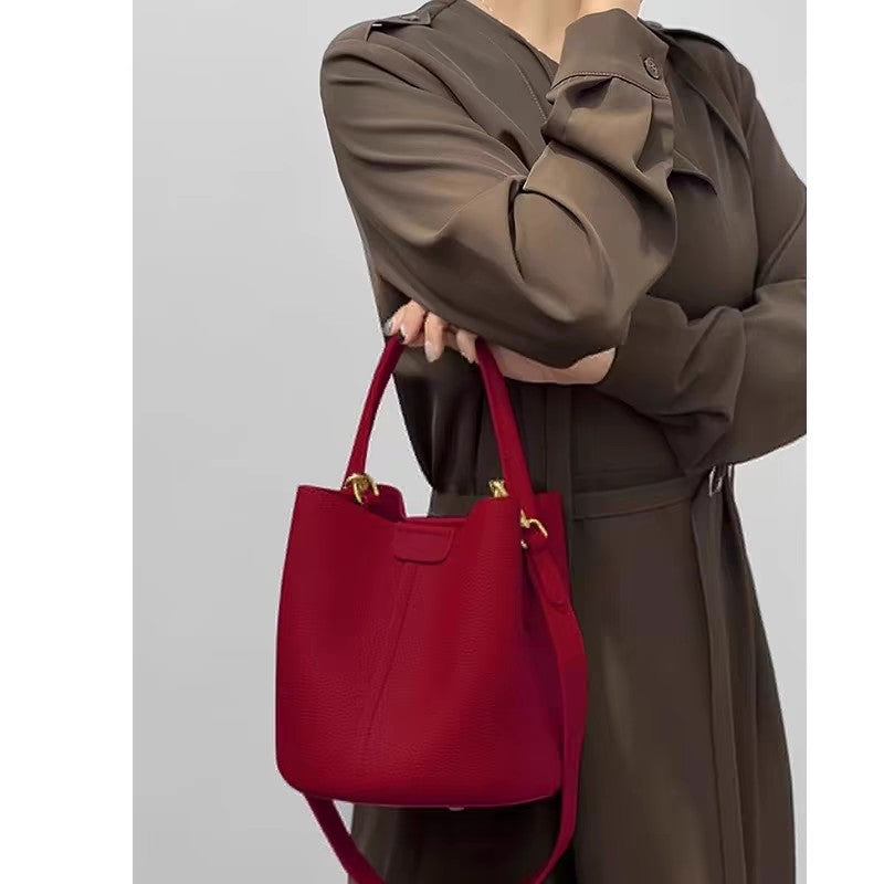 Women's Bridal Wedding Red Large Capacity Commuter Women's Handbag