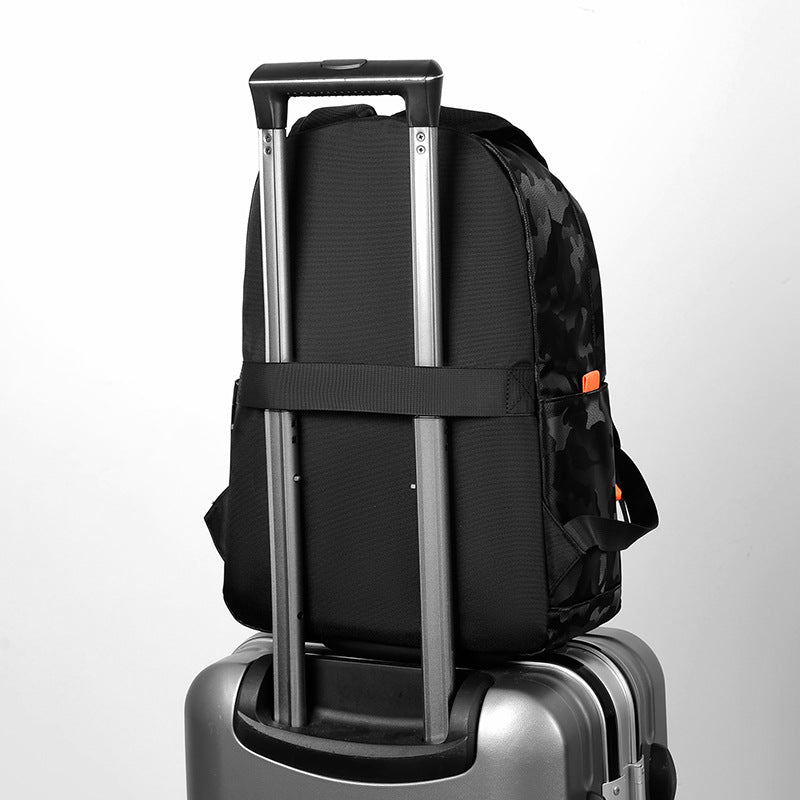 Men's Slouchy Autumn Camouflage Inch Material Backpacks