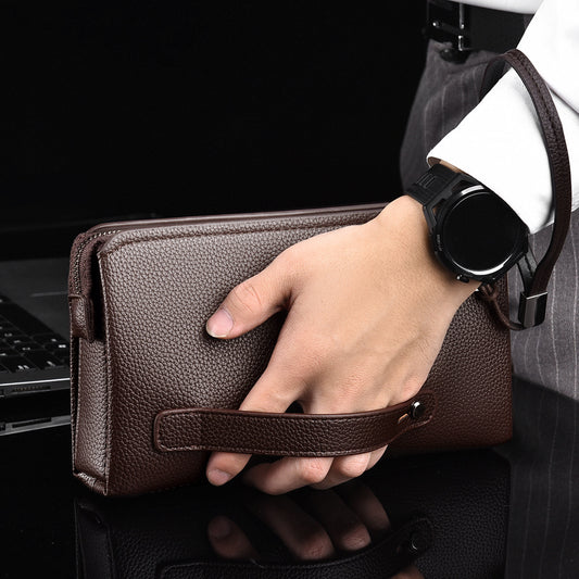 Men's Clutch High Sense Business Pure Color Men's Handbags