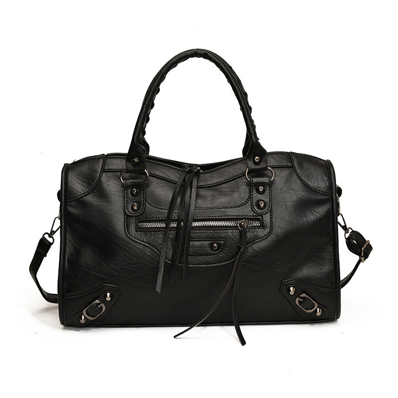 Women's Niche Rivet Motorcycle Hot High-grade Large Bags