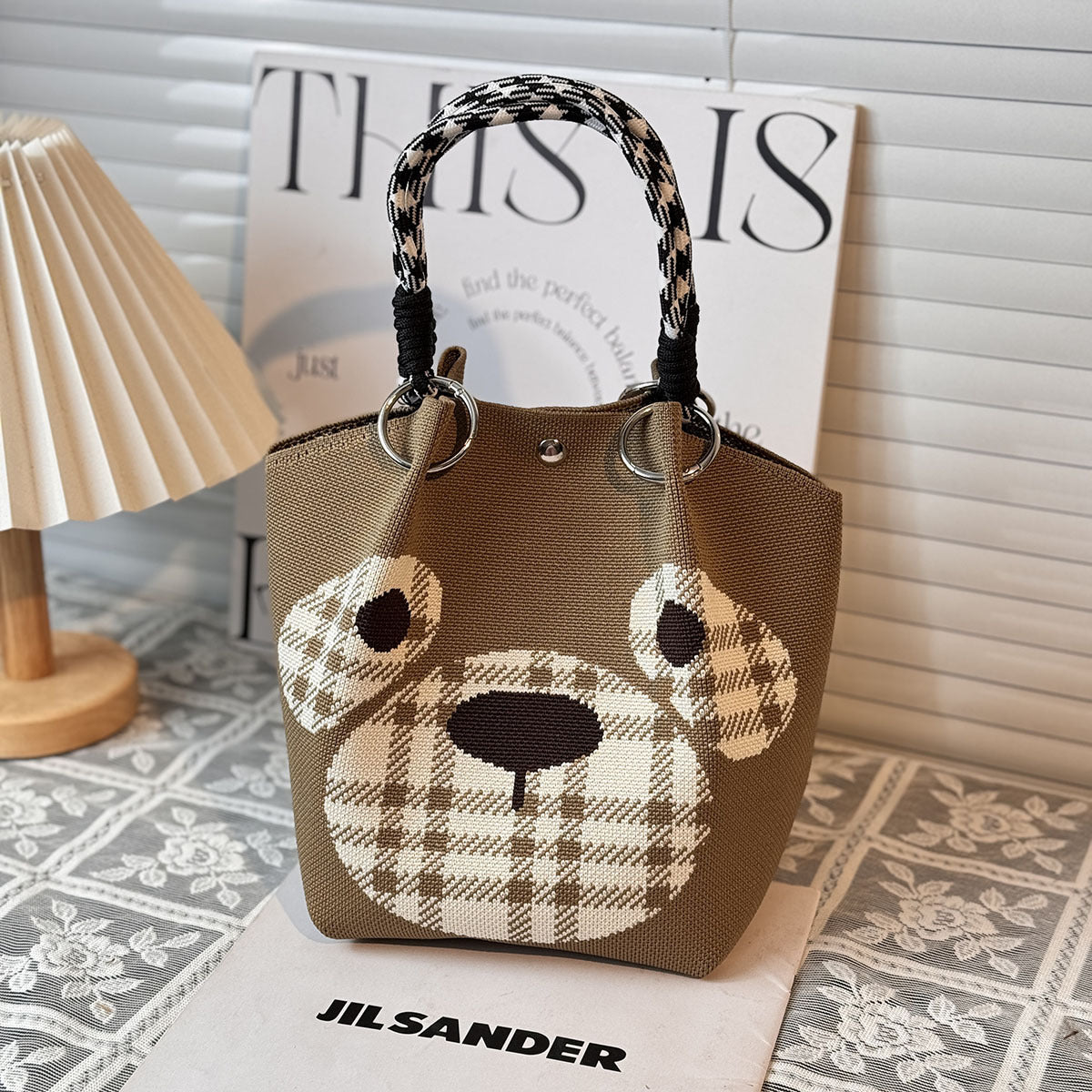 Festival Knitted Portable Out Large Capacity Women's Handbag