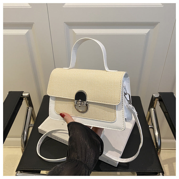 Women's Fashionable Beautiful Western Style Fashion Twist Solid Color Women's Shoulder Bag