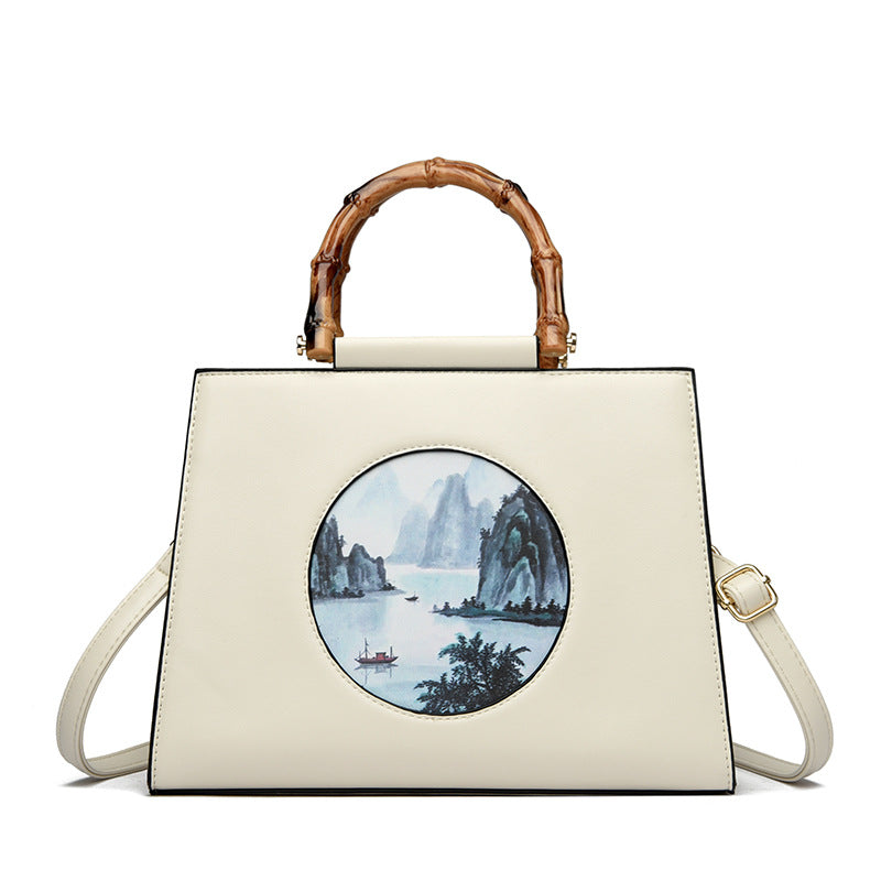 Women's Chinese Style One Spring Versatile Large Crossbody Bags