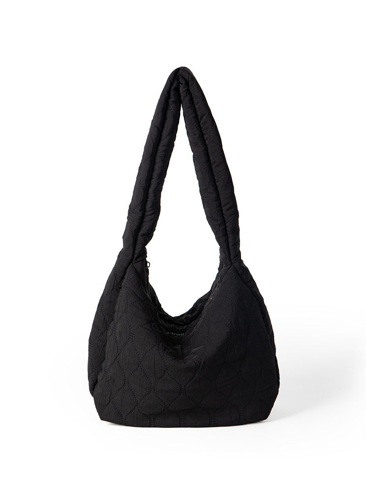 Fashion Design Sense Niche Retro Large Capacity Rhombus Handbags