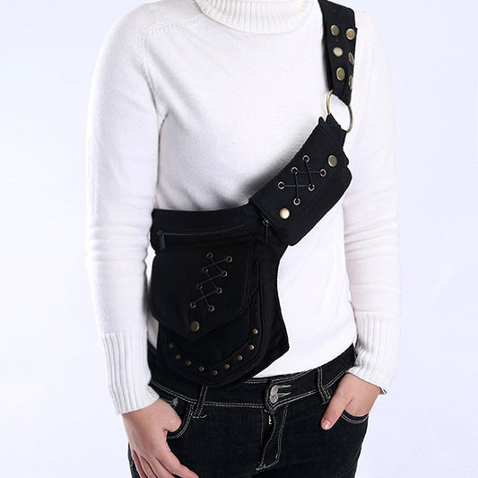 Women's & Men's & Retro Multifunctional Mobile Fashion Leisure Men's Waist Packs