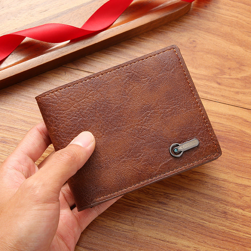 Charming Cool Men's Business Short Leather Men's Wallet