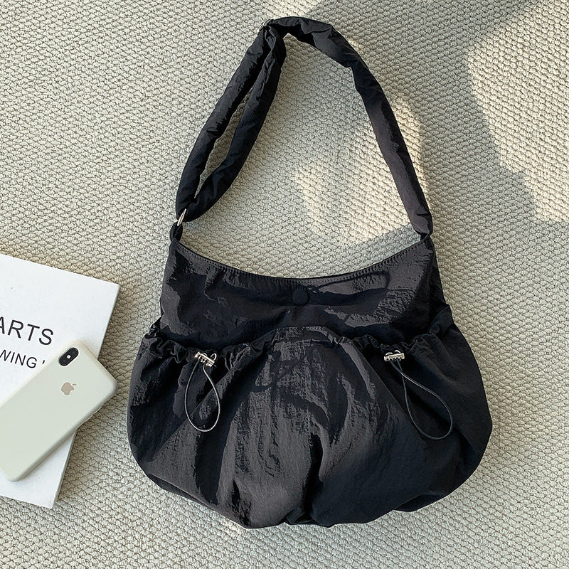 Women's College Niche Korean Style Nylon Large Shoulder Bags