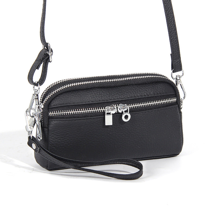 Women's Large Capacity Niche High-grade First Layer Cowhide Crossbody Bags