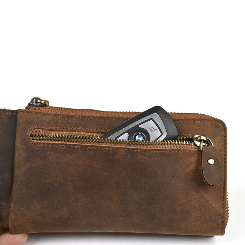 Men's Grab Large Capacity Clutch Multiple Slots Men's Wallets