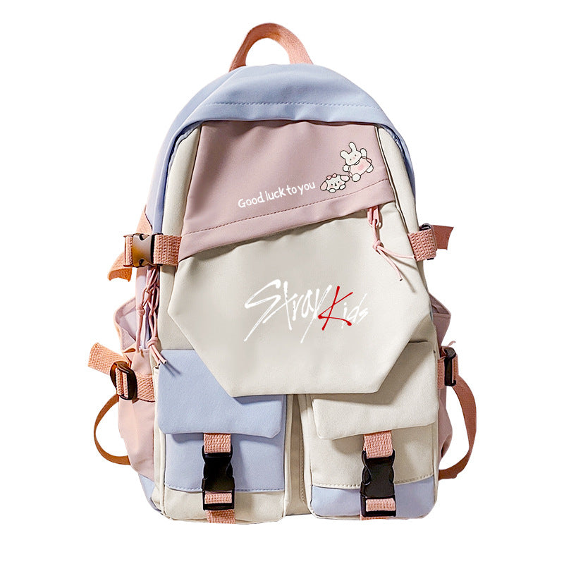 Idol Peripheral Printed Korean Style Junior Backpacks