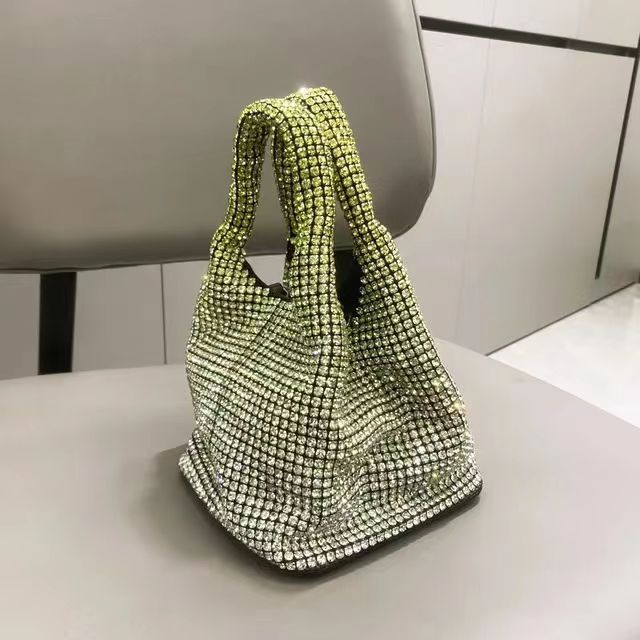 Women's Stylish Diamond Vest Shiny Chain Handbags