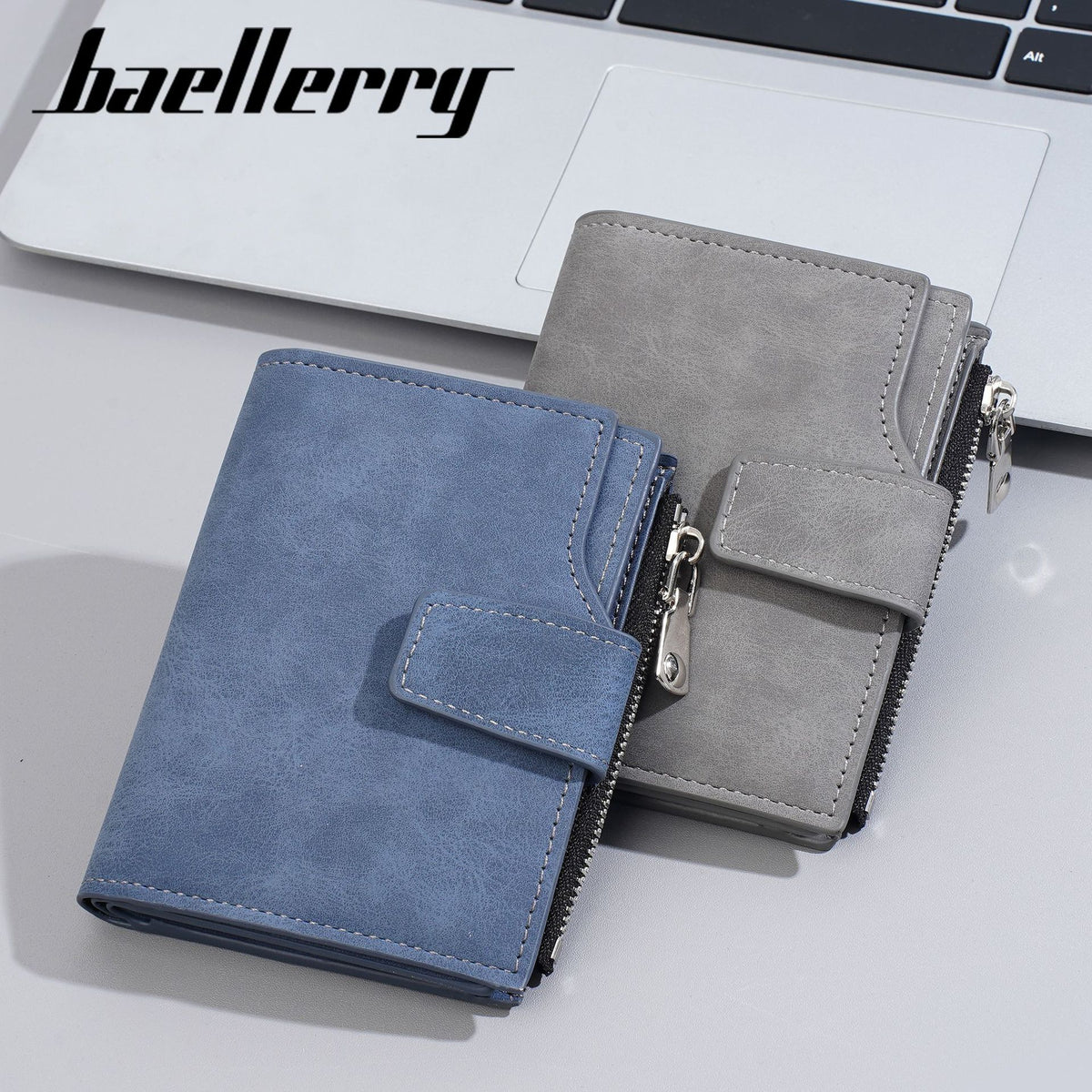 Men's Short High-grade Multiple Slots Trifold Simple Vertical Men's Wallets