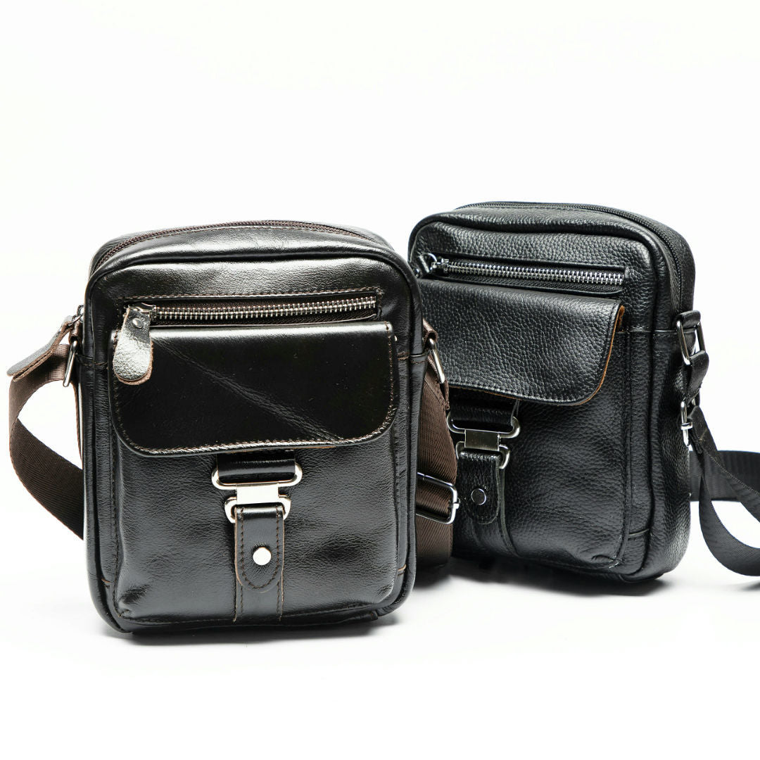 Men's First Layer Cowhide Business Leisure Men's Shoulder Bags