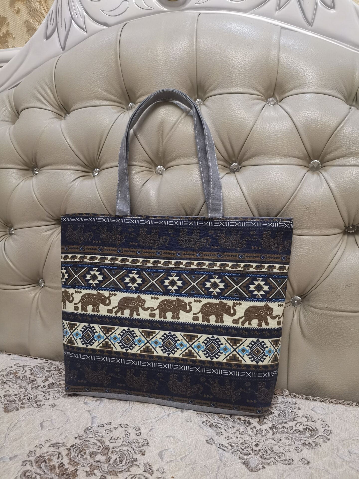 Women's Canvas Large Capacity Printed Korean Style Women's Shoulder Bag