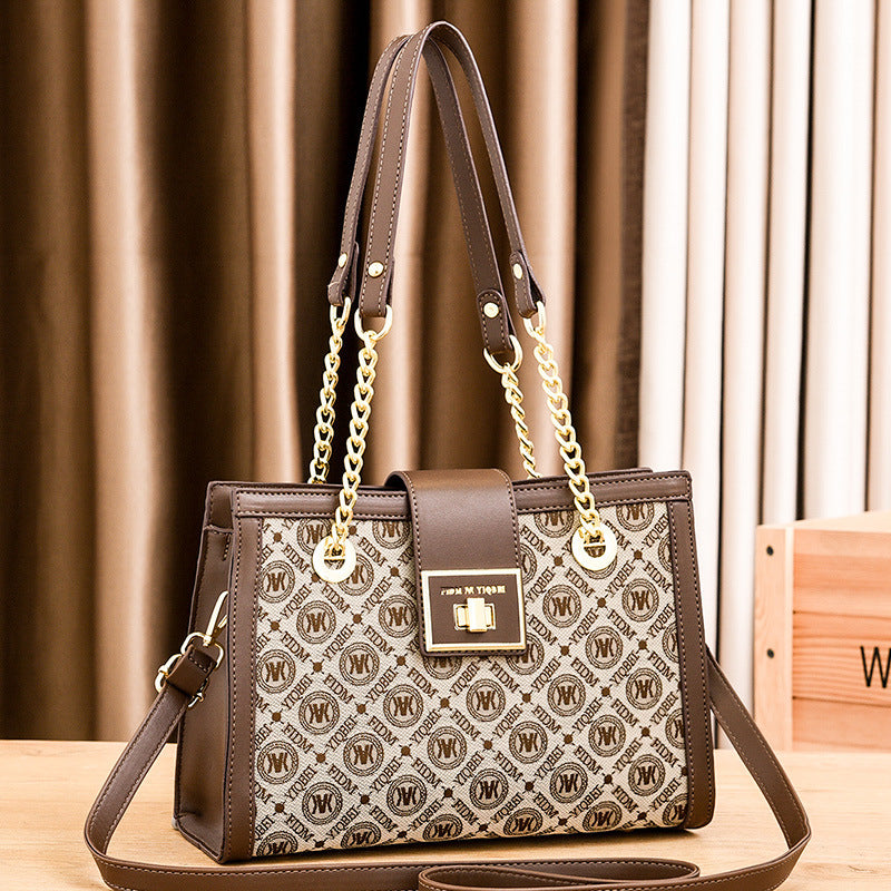 Women's Beautiful Chain Large Capacity Fashion Tote Bags