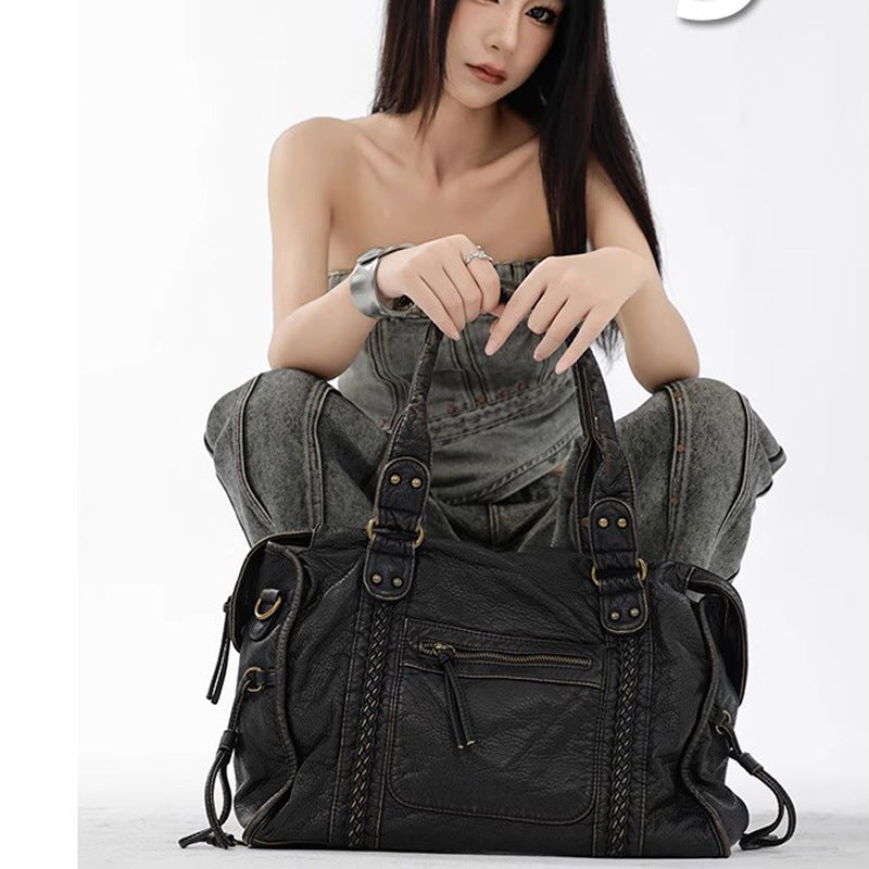 Style Hot Motorcycle Fashion Cool Portable Large Women's Shoulder Bag