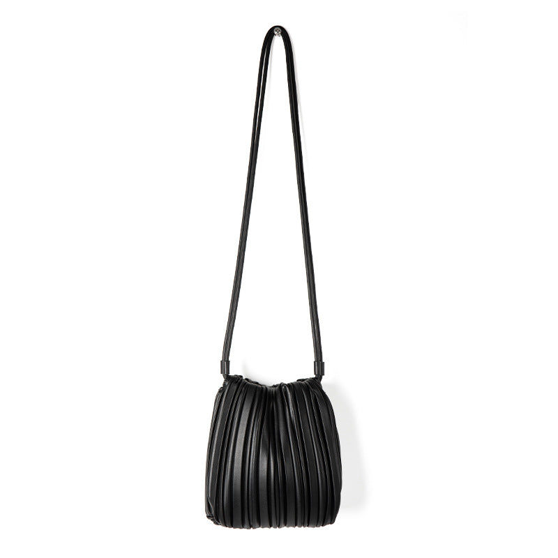 Pleated Texture Korean Niche Design Candy Bucket Bags