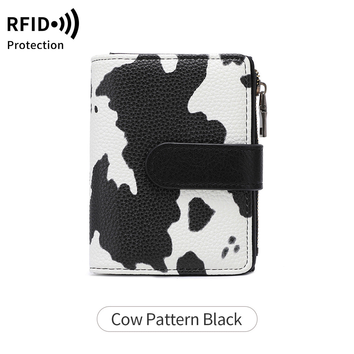 Women's Swiping Multiple Slots Simple Tri Fold Ladies Wallet