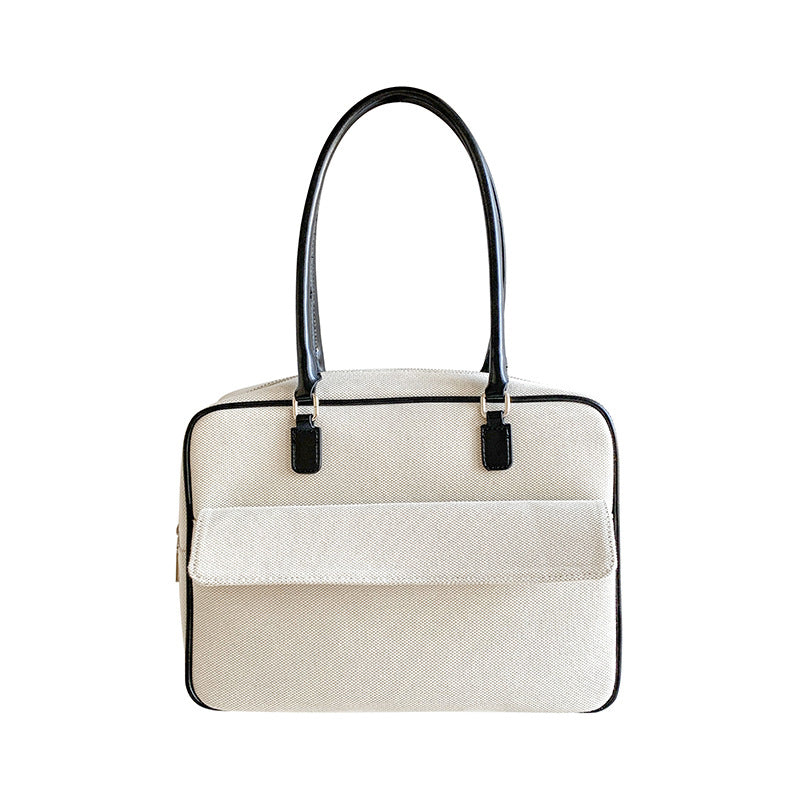 Women's Color Matching Large Capacity Retro Fashion Handbags