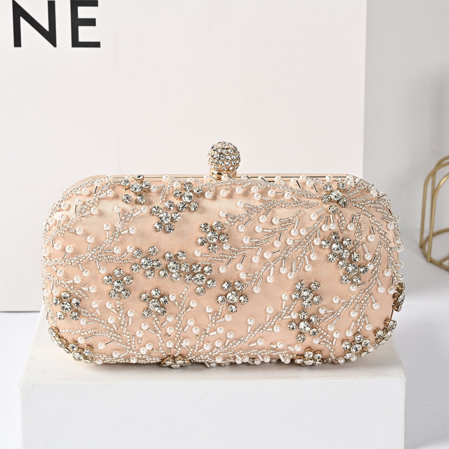 Diamond Pearl Handmade Beaded Light Luxury Handbags