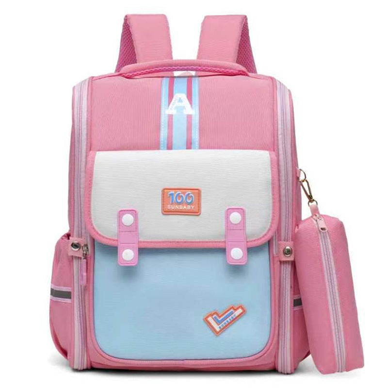Large Capacity Grade Burden Reduction Spine Elementary School Students' Schoolbags