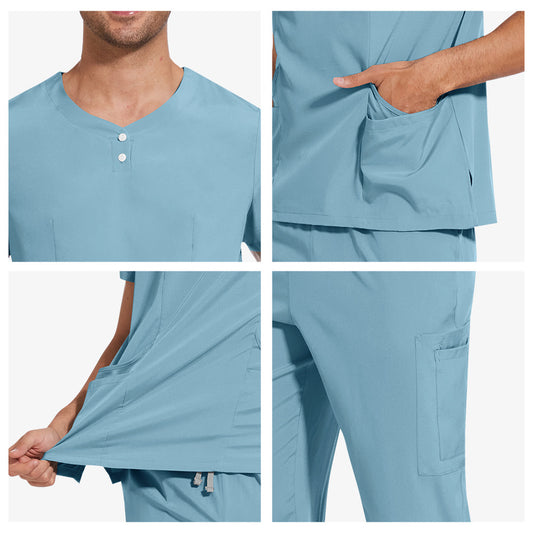 Women's & Men's & Frosted Jogger Hospital Medical Surgical Gown Pharmacy Beauty Uniform