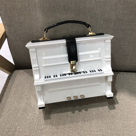 Women's Unique Trendy Piano Acrylic Box Handbags