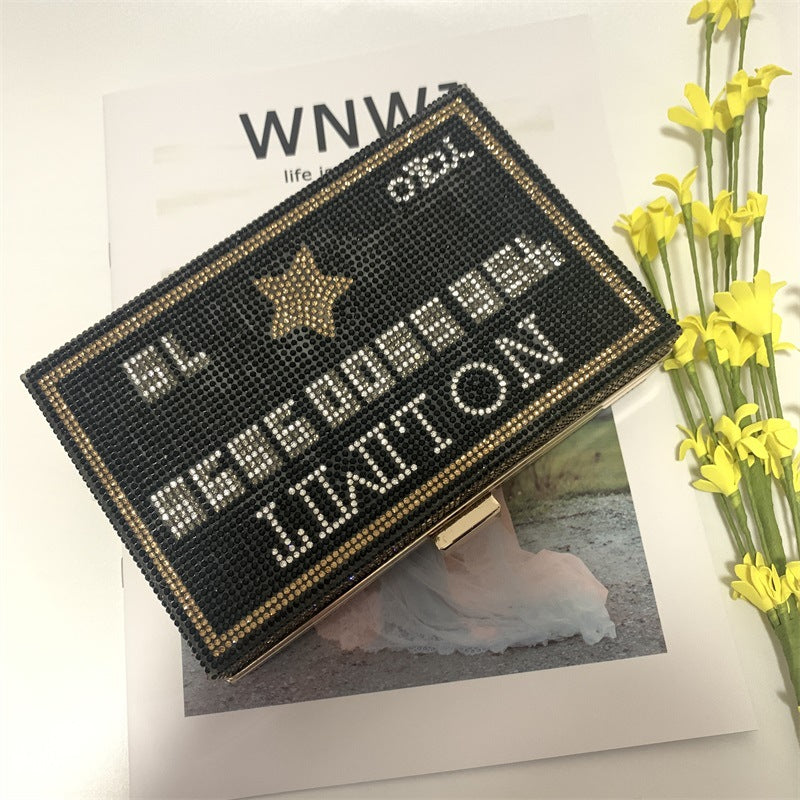 Fashion Diamond Clutch Personality Rhinestone Single Evening Bags