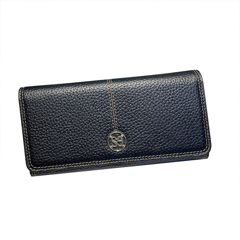 Women's Long Genuine Leather Large Capacity First Ladies Wallets