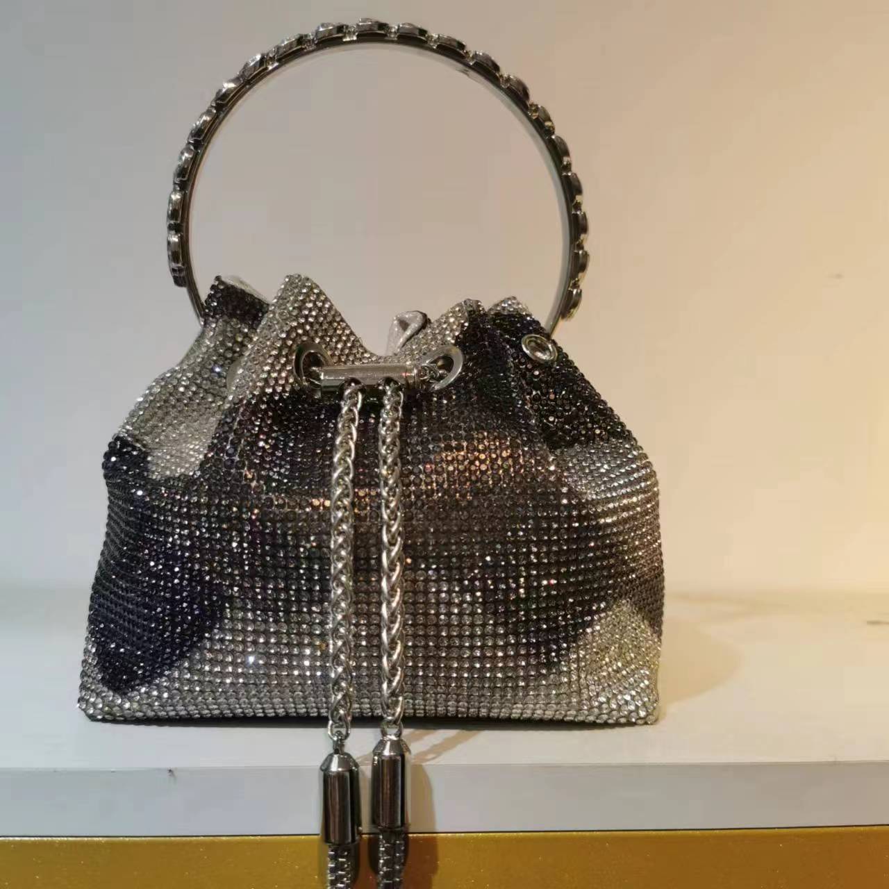 Women's Heron Live Streaming On Tassel Rhinestone Shoulder Bags
