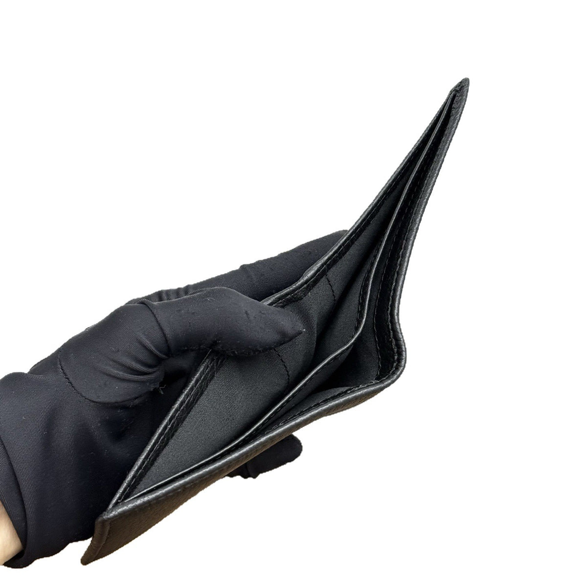 Men's Short Two-fold Cowhide Letter Commuter Thin Leather Men's Wallet