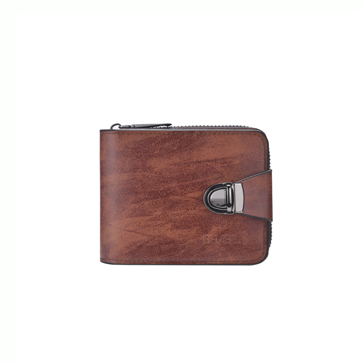 Fashion Men's Vintage Zipper Multiple Slots Coin Purses