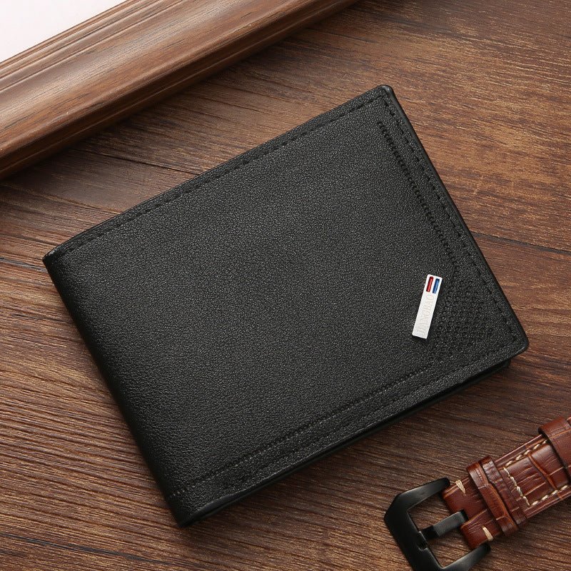 Men's Short Multiple Slots Male Youth Fashion Thin Large Capacity Horizontal Men's Wallets