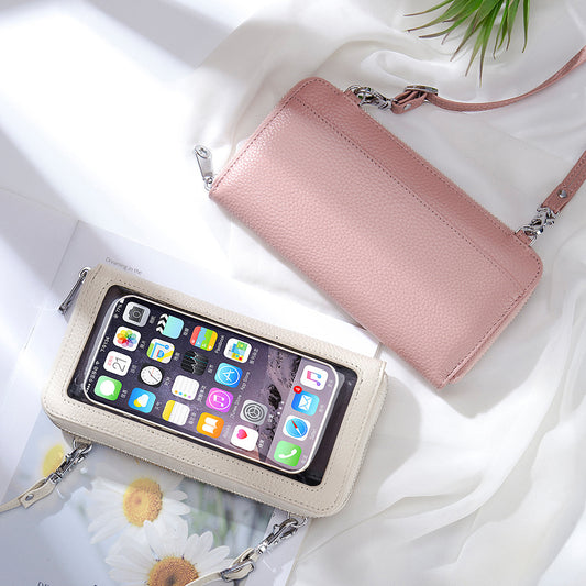 Leather Touch Screen Simple And Lightweight Niche Female Bags