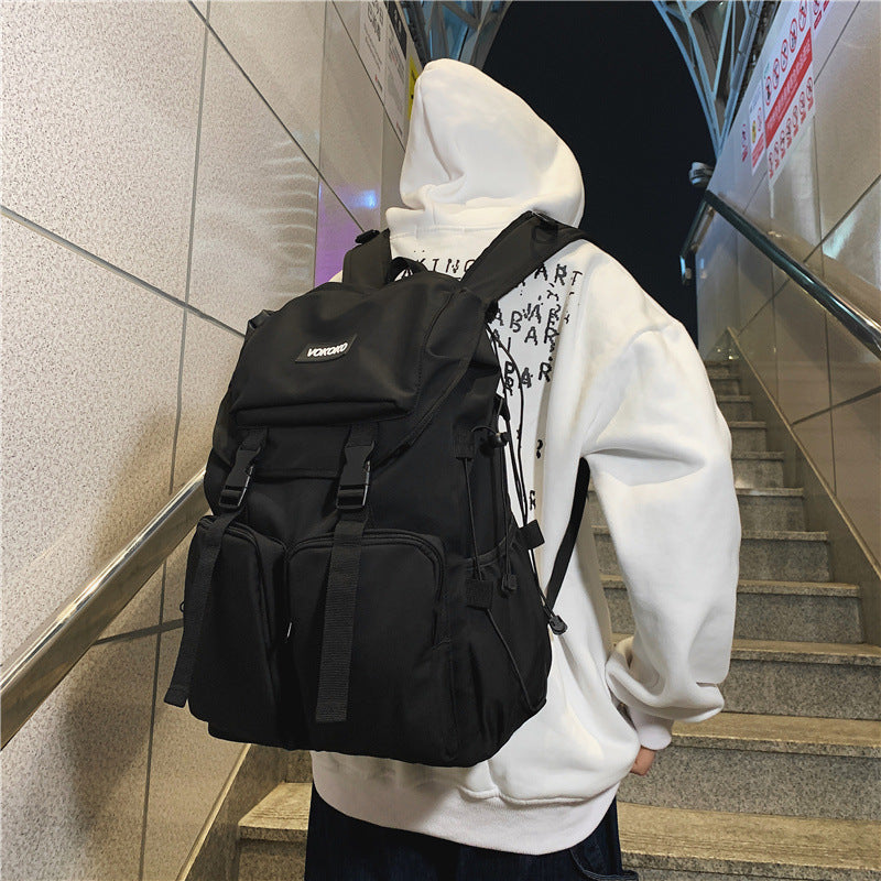 Men's Fashion College Nylon Large Capacity Backpacks