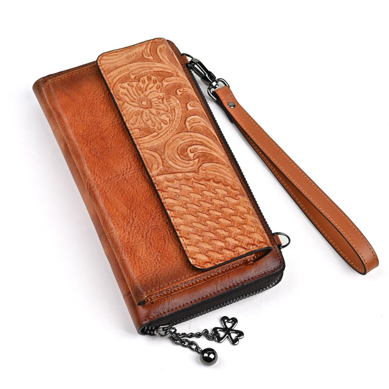 Summer Retro Long Fashion Mobile Multifunctional Card Holder