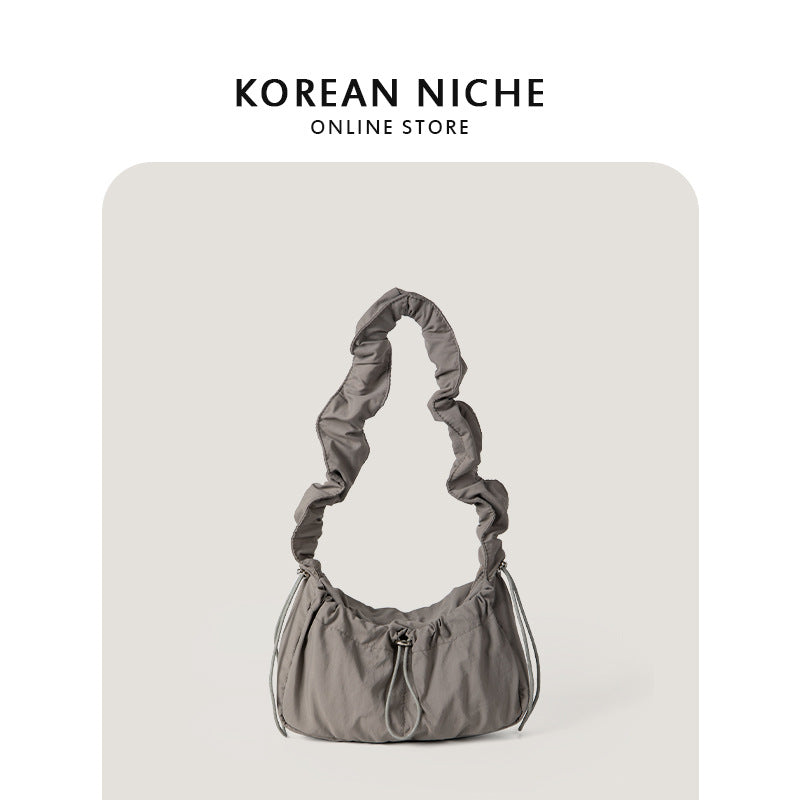 Women's Retro Temperament Fairy Pleated Underarm Spring Bags
