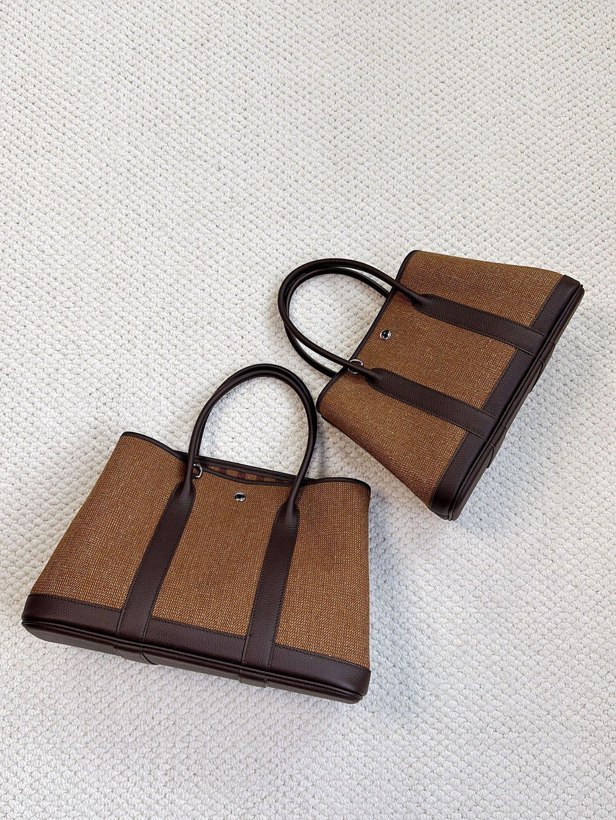 Vintage Woolen Top Layer Cowhide Large Capacity Handbags