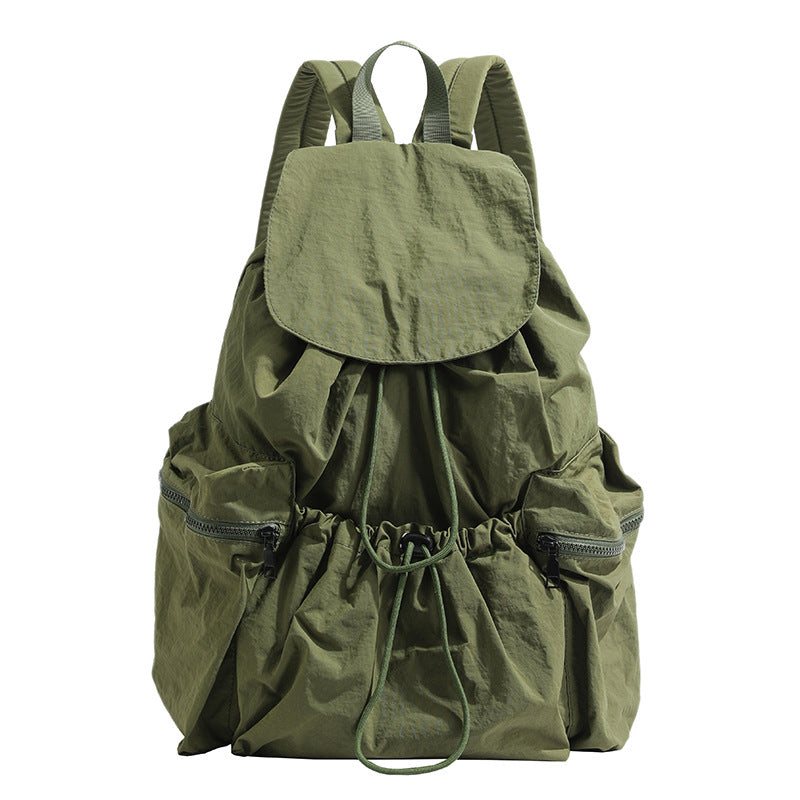 Korean Fashion Pleated Personality Large Capacity Backpacks