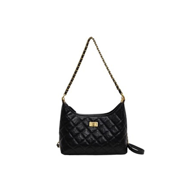 Women's Summer Leather Rhombus Chain Elegant High Women's Messenger Bag
