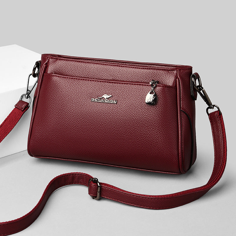 Women's Classic Plain Kangaroo Fashion Mom Crossbody Bags