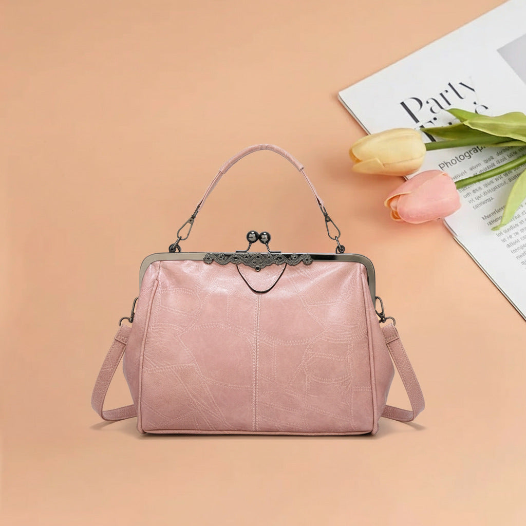 Women's Fashion Clip British Retro Big Women's Messenger Bag