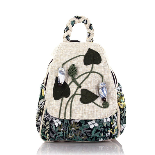 Artistic Style Personalized Simple Zipper Fabric Backpacks
