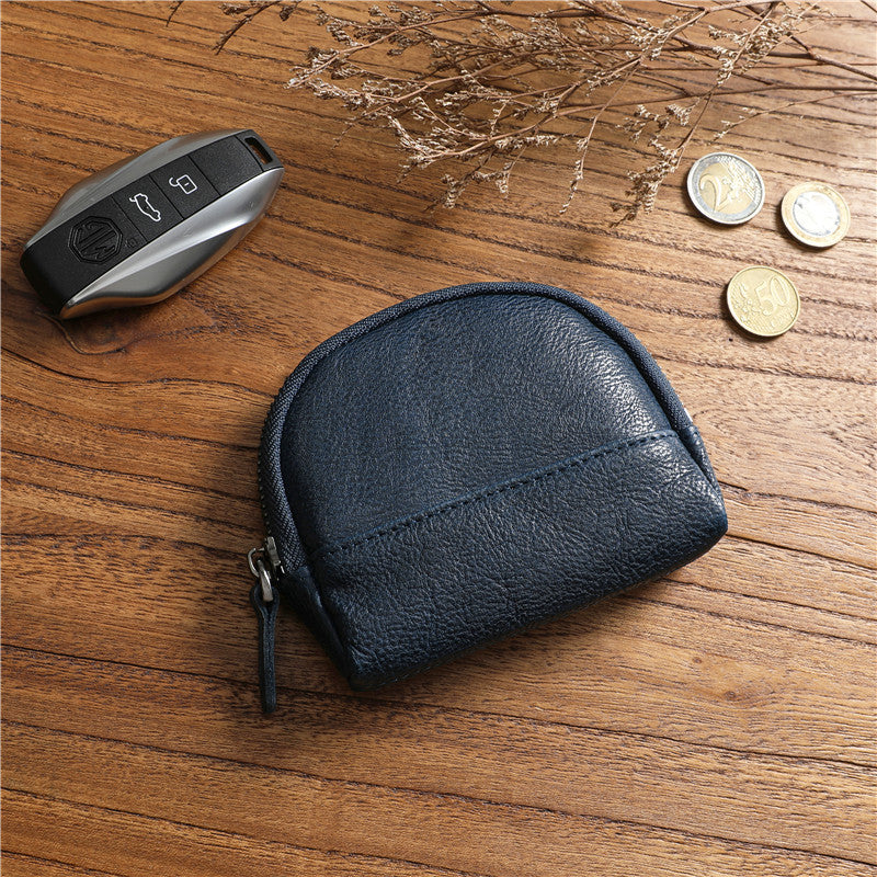 Women's & Men's & Retro Vegetable Tanned Leather Cowhide Large Capacity Ladies Wallets