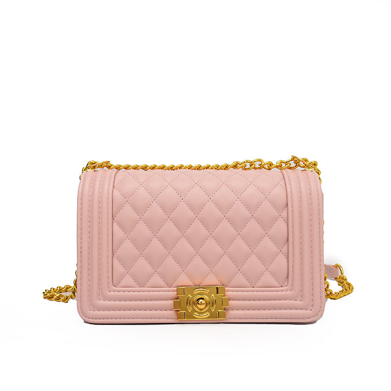 Women's Embroidery Line Fashion Classic Style Chain Shoulder Bags