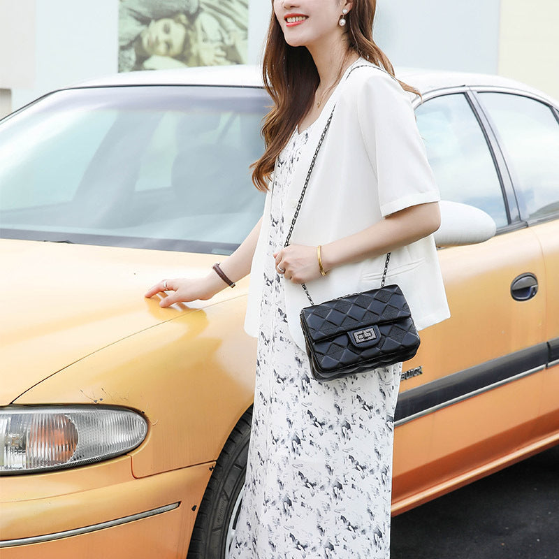 Classic Style Diamond Embroidery Thread Chain High Crossbody Bags