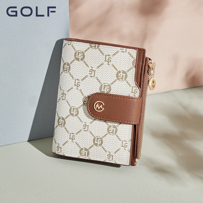 Women's Golf Short Large Capacity Printed Fashion Ladies Wallet